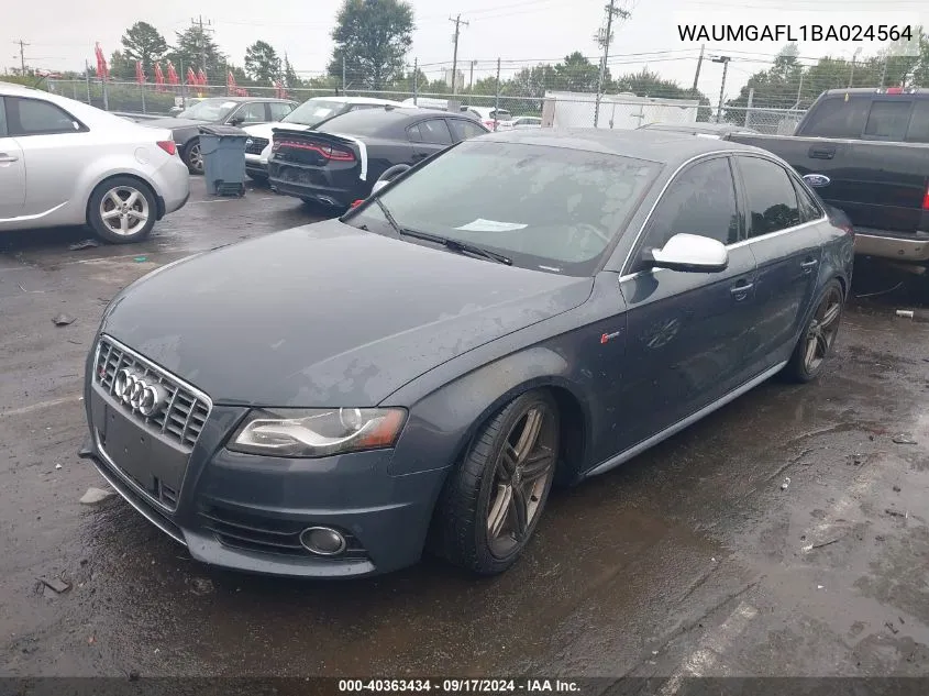 WAUMGAFL1BA024564 2011 Audi S4 3.0 Premium Plus