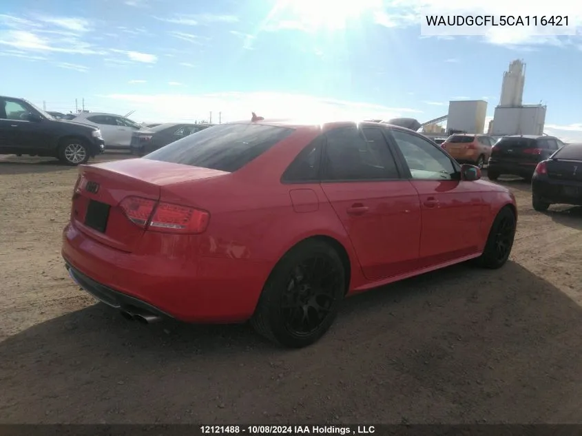 WAUDGCFL5CA116421 2012 Audi S4