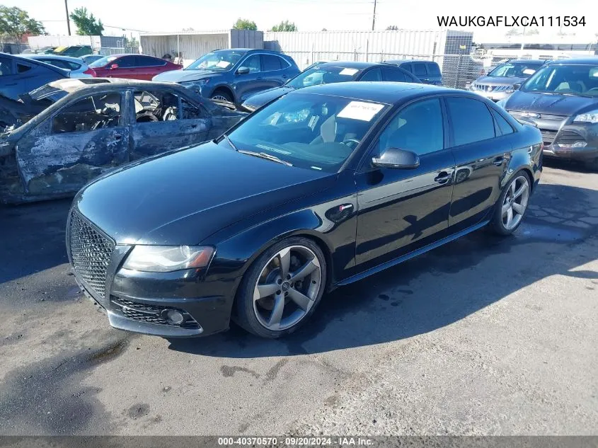 WAUKGAFLXCA111534 2012 Audi S4 3.0 Premium Plus