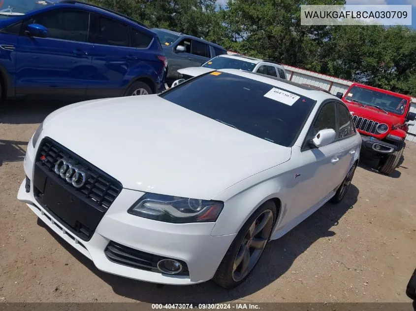 WAUKGAFL8CA030709 2012 Audi S4 Prestige