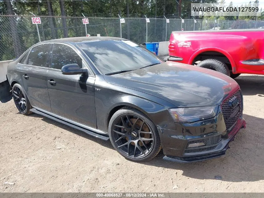 2013 Audi S4 3.0T Premium Plus VIN: WAUBGAFL6DA127599 Lot: 40068527