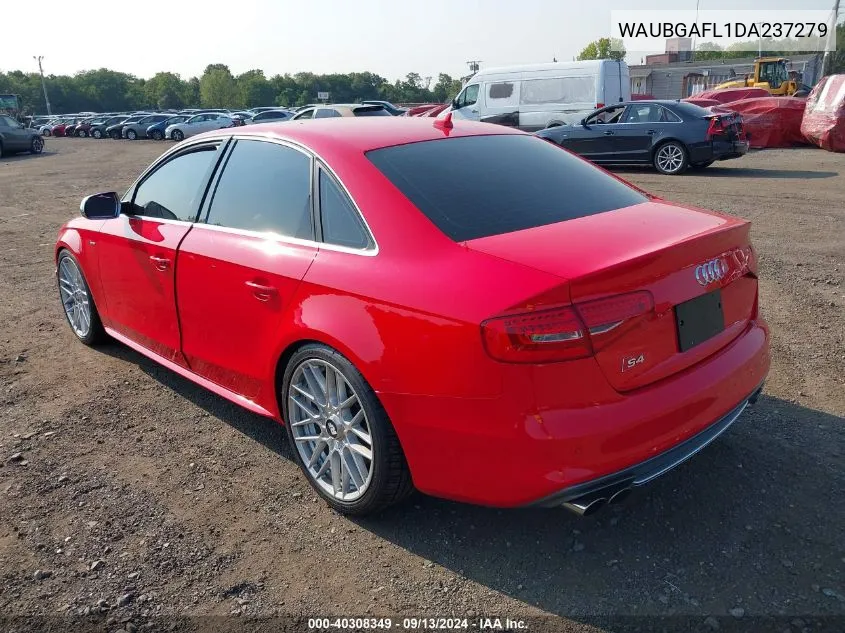 2013 Audi S4 3.0T Premium Plus VIN: WAUBGAFL1DA237279 Lot: 40308349