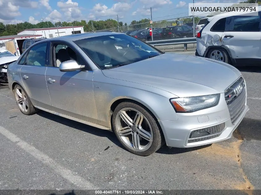 WAUDGAFLXDA179794 2013 Audi S4 3.0T Premium Plus