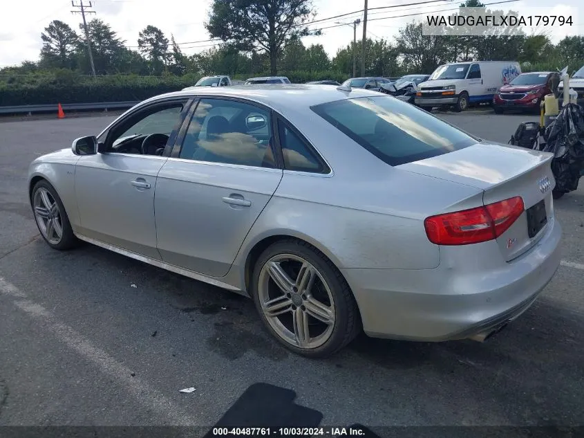 2013 Audi S4 3.0T Premium Plus VIN: WAUDGAFLXDA179794 Lot: 40487761