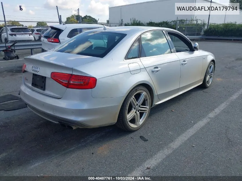 2013 Audi S4 3.0T Premium Plus VIN: WAUDGAFLXDA179794 Lot: 40487761