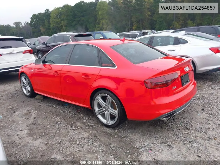 WAUBGAFL1DA254857 2013 Audi S4 3.0T Premium Plus