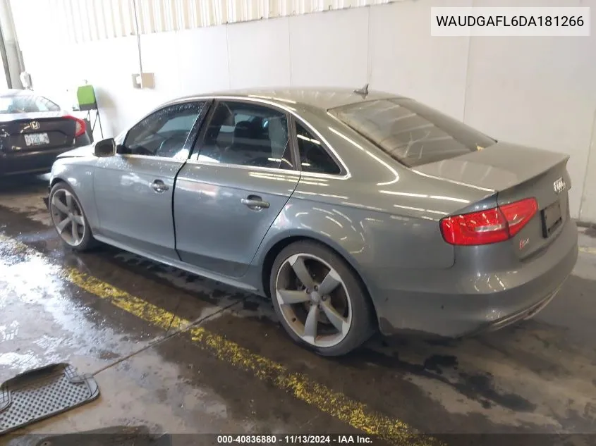 2013 Audi S4 3.0T Premium Plus VIN: WAUDGAFL6DA181266 Lot: 40836880