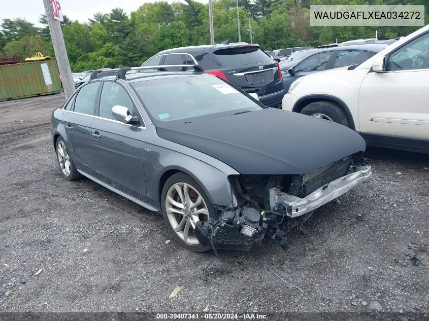 2014 Audi S4 3.0T Premium Plus VIN: WAUDGAFLXEA034272 Lot: 39407341