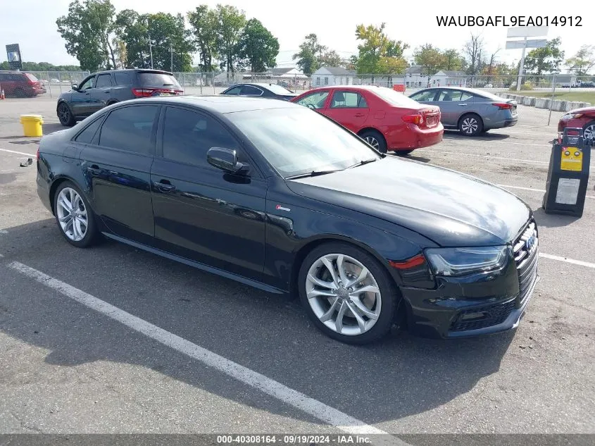 2014 Audi S4 3.0T Premium Plus VIN: WAUBGAFL9EA014912 Lot: 40308164