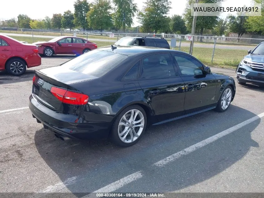 WAUBGAFL9EA014912 2014 Audi S4 3.0T Premium Plus