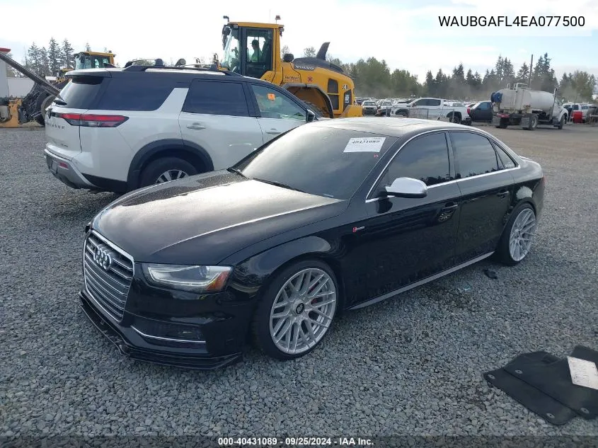 WAUBGAFL4EA077500 2014 Audi S4 3.0T Premium Plus