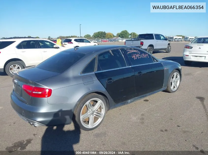 WAUBGAFL8EA066354 2014 Audi S4 Premium Plus