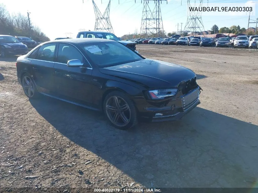 2014 Audi S4 3.0T Premium Plus VIN: WAUBGAFL9EA030303 Lot: 40832179