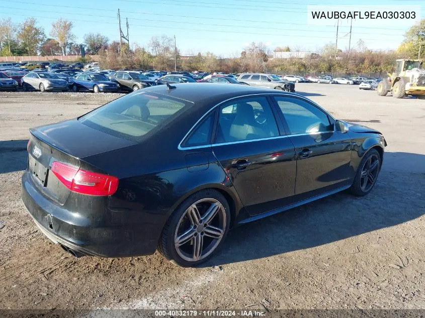 2014 Audi S4 3.0T Premium Plus VIN: WAUBGAFL9EA030303 Lot: 40832179