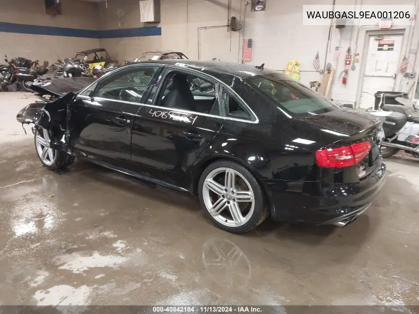 2014 Audi S4 3.0T Premium Plus VIN: WAUBGASL9EA001206 Lot: 40842184