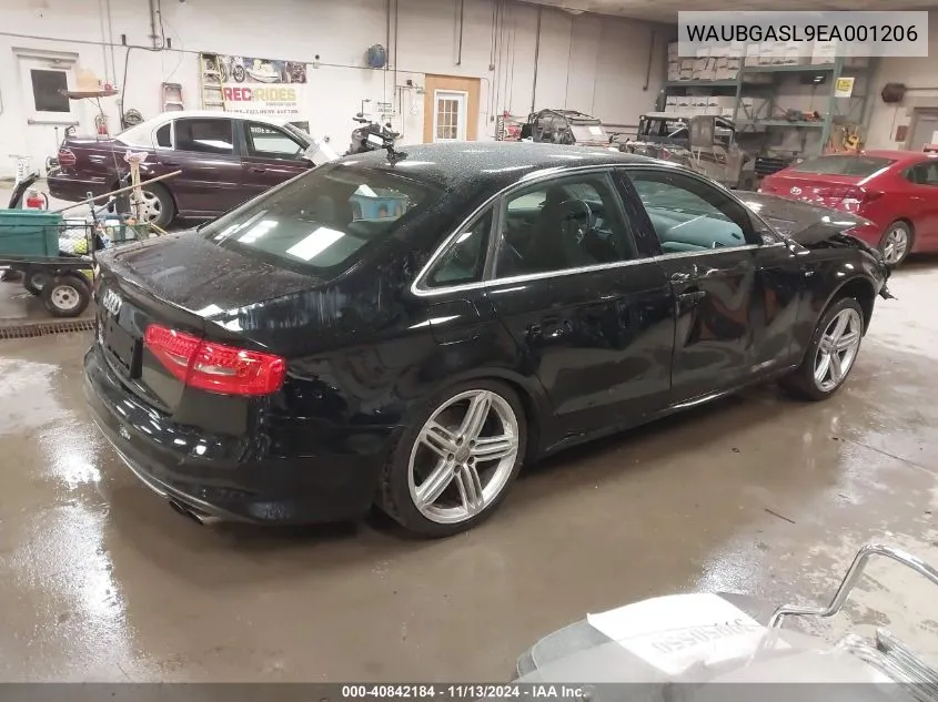 2014 Audi S4 3.0T Premium Plus VIN: WAUBGASL9EA001206 Lot: 40842184