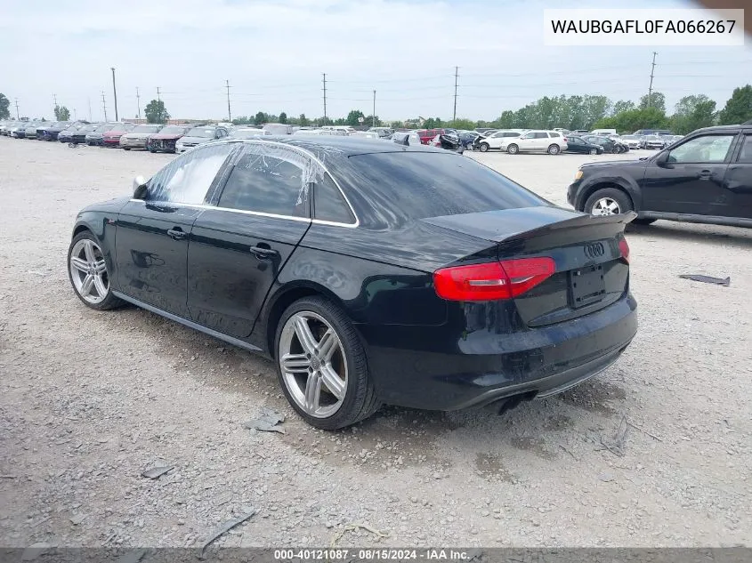 WAUBGAFL0FA066267 2015 Audi S4 3.0T Premium Plus