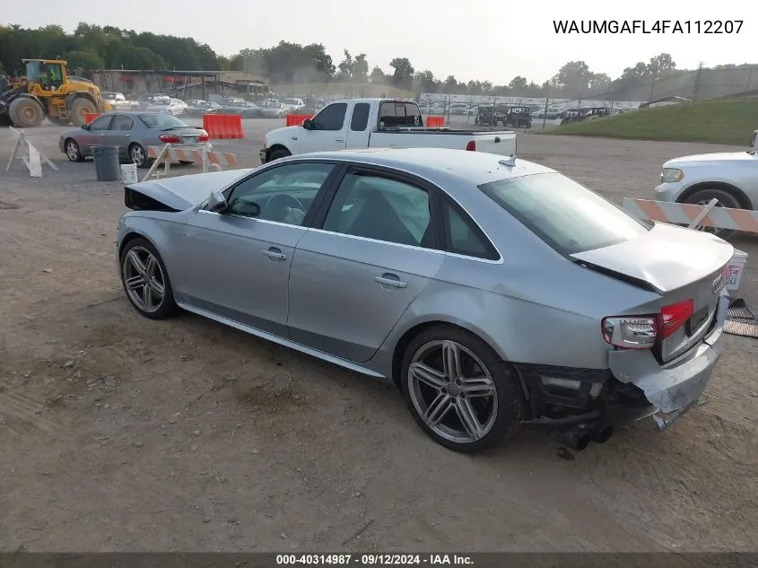 WAUMGAFL4FA112207 2015 Audi S4 3.0T Premium Plus