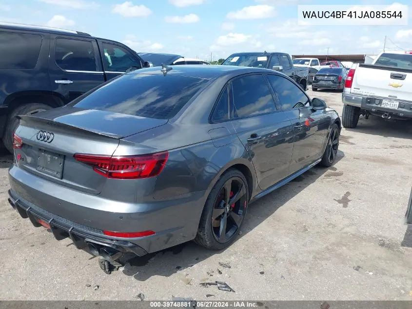 2018 Audi S4 3.0T Premium Plus VIN: WAUC4BF41JA085544 Lot: 39748881