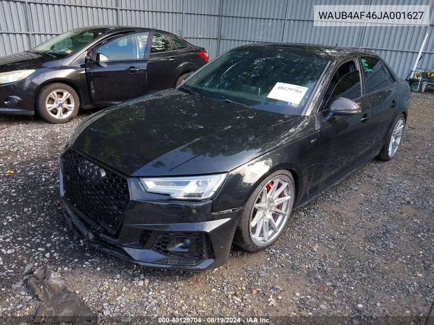 2018 Audi S4 3.0T Premium Plus VIN: WAUB4AF46JA001627 Lot: 40129704