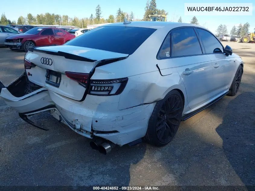 WAUC4BF46JA022732 2018 Audi S4 3.0T Premium Plus