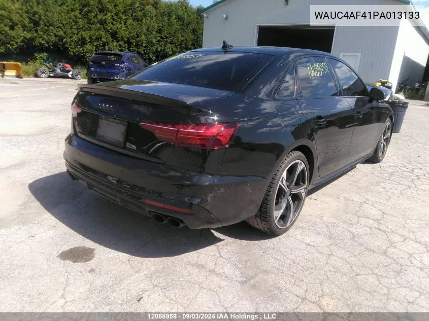 2023 Audi S4 Sedan VIN: WAUC4AF41PA013133 Lot: 12088959