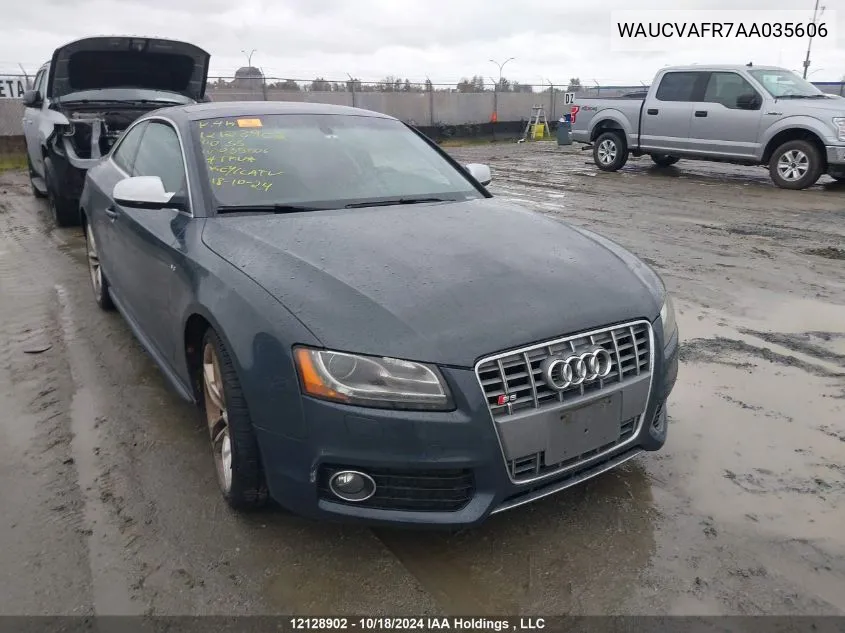 2010 Audi S5 VIN: WAUCVAFR7AA035606 Lot: 12128902