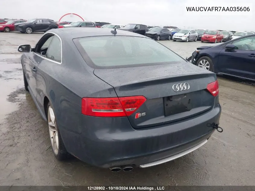 2010 Audi S5 VIN: WAUCVAFR7AA035606 Lot: 12128902