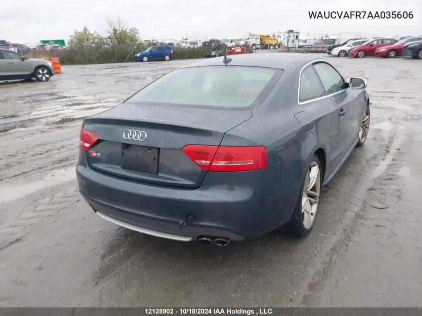 2010 Audi S5 VIN: WAUCVAFR7AA035606 Lot: 12128902