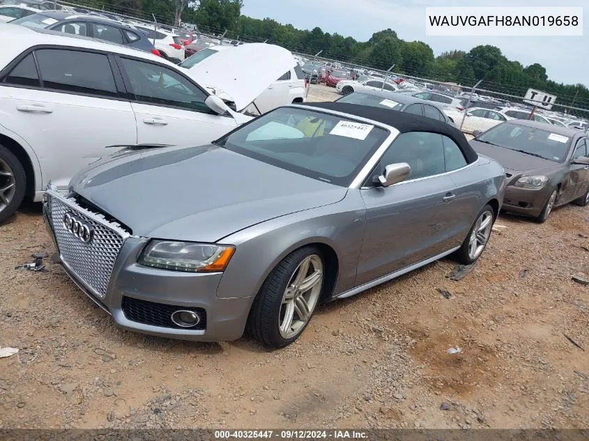 2010 Audi S5 Prestige VIN: WAUVGAFH8AN019658 Lot: 40325447