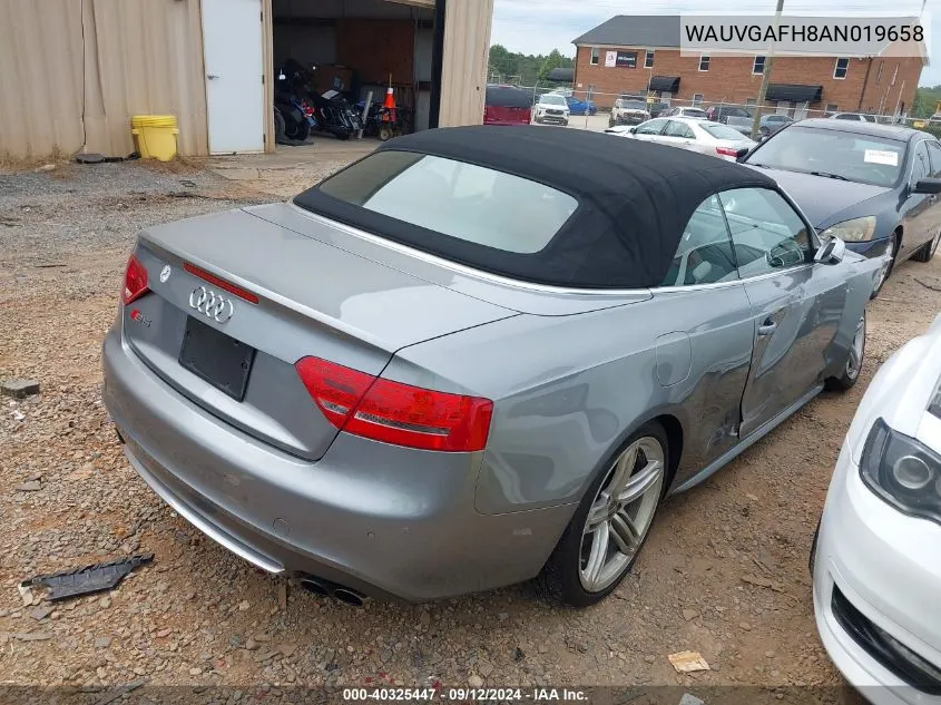 2010 Audi S5 Prestige VIN: WAUVGAFH8AN019658 Lot: 40325447