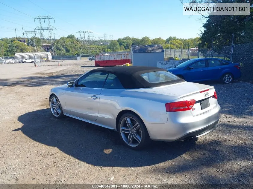 WAUCGAFH3AN011801 2010 Audi S5 Premium Plus