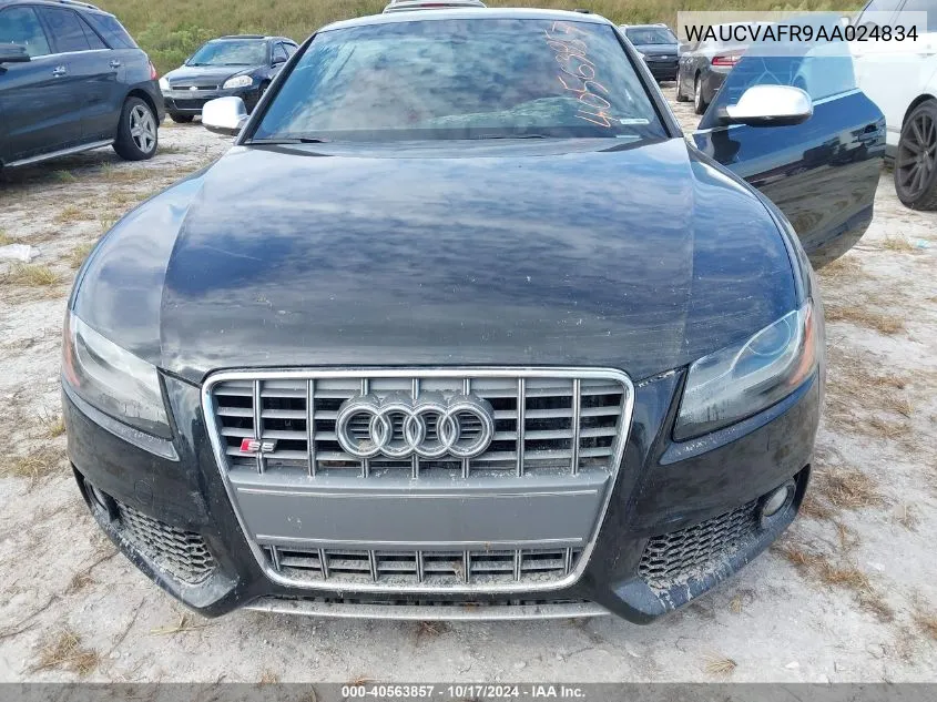 2010 Audi S5 4.2 Premium Plus VIN: WAUCVAFR9AA024834 Lot: 40563857