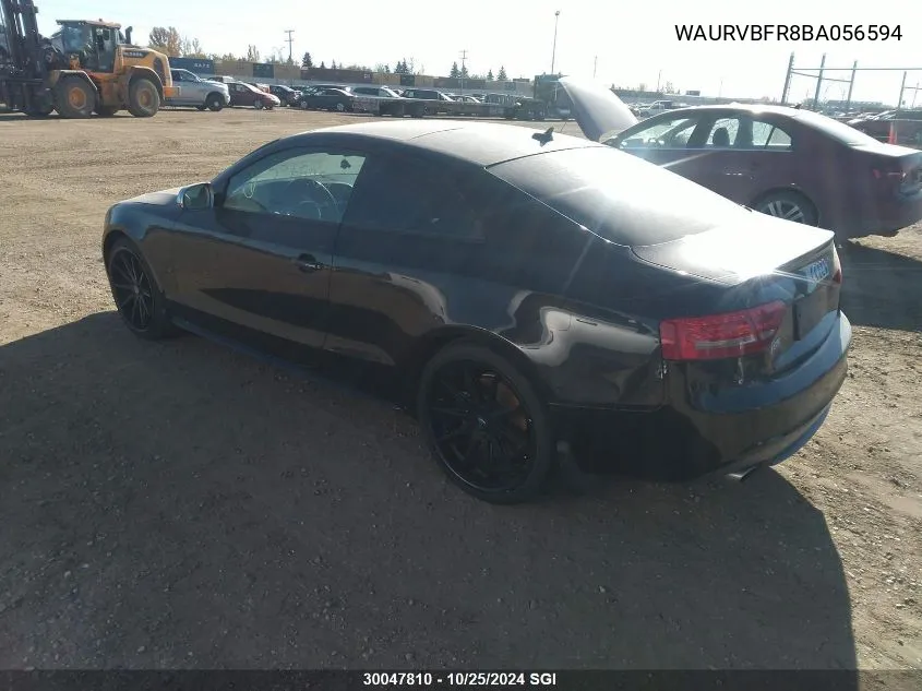 2011 Audi S5 VIN: WAURVBFR8BA056594 Lot: 30047810