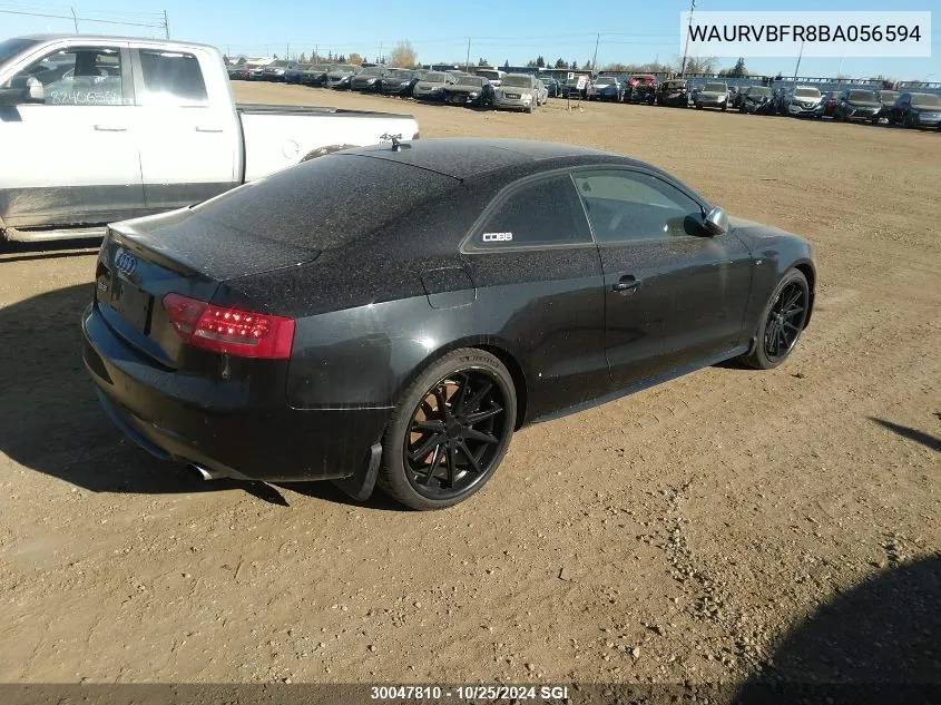 2011 Audi S5 VIN: WAURVBFR8BA056594 Lot: 30047810