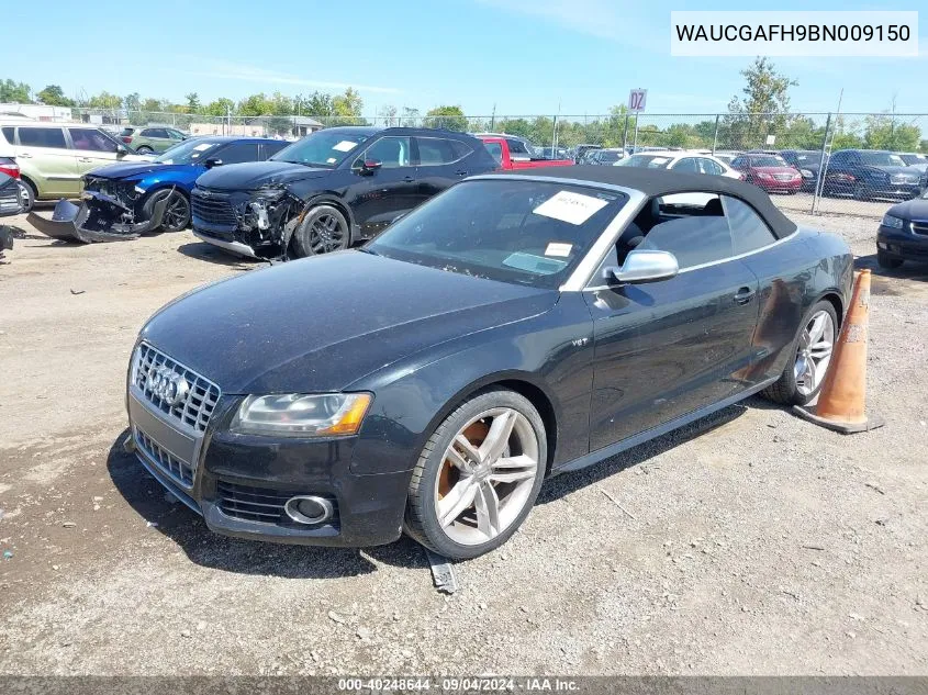 2011 Audi S5 3.0 Premium Plus VIN: WAUCGAFH9BN009150 Lot: 40248644