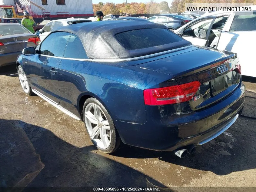 2011 Audi S5 3.0 Premium Plus VIN: WAUVGAFH4BN011395 Lot: 40595896