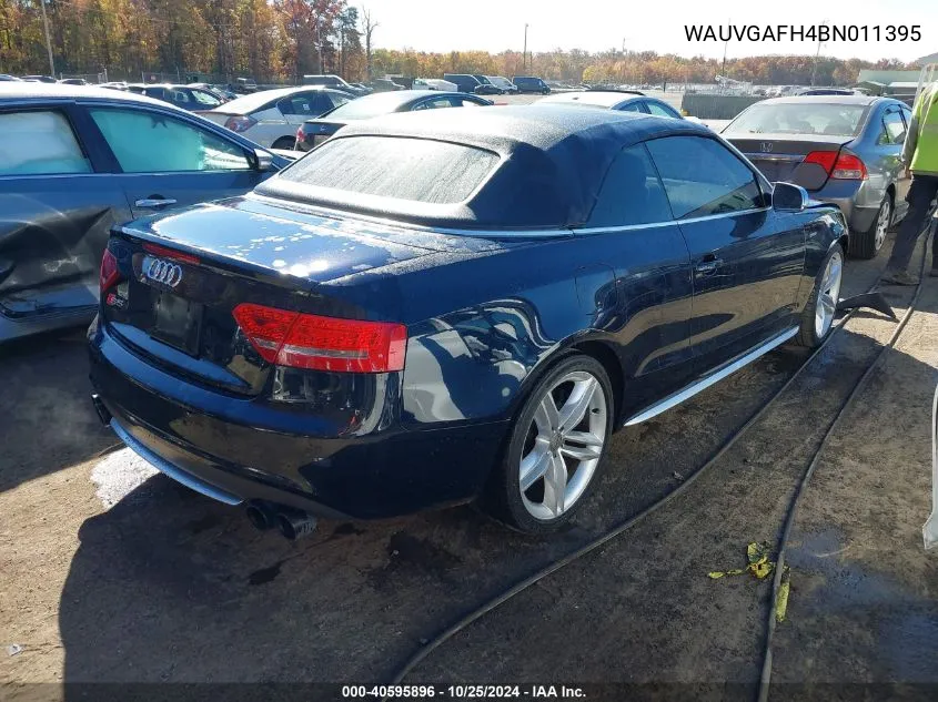 2011 Audi S5 3.0 Premium Plus VIN: WAUVGAFH4BN011395 Lot: 40595896