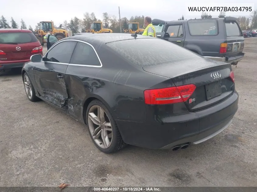 2011 Audi S5 4.2 Premium Plus VIN: WAUCVAFR7BA034795 Lot: 40640207