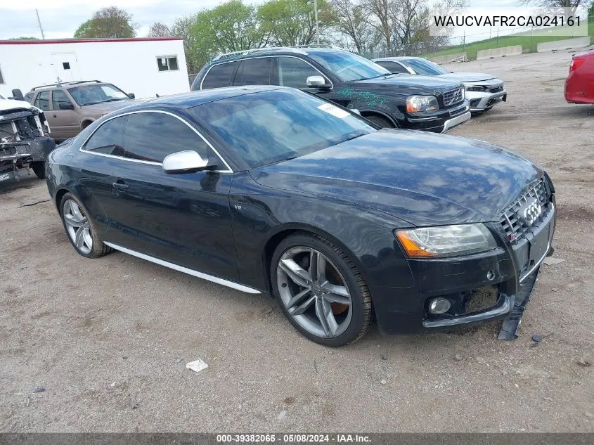 2012 Audi S5 4.2 Premium Plus VIN: WAUCVAFR2CA024161 Lot: 39382065