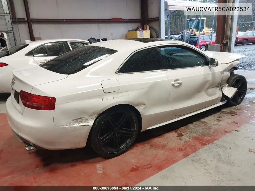 WAUCVAFR5CA022534 2012 Audi S5 4.2 Premium Plus