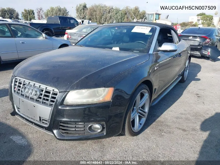 WAUCGAFH5CN007509 2012 Audi S5 3.0 Premium Plus