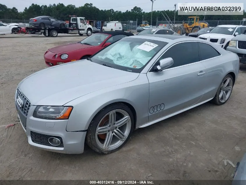 WAUVVAFR8CA032399 2012 Audi S5 4.2 Premium Plus