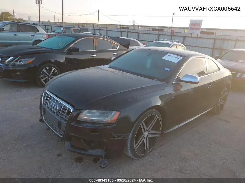 WAUVVAFRXCA005642 2012 Audi S5 4.2 Premium Plus