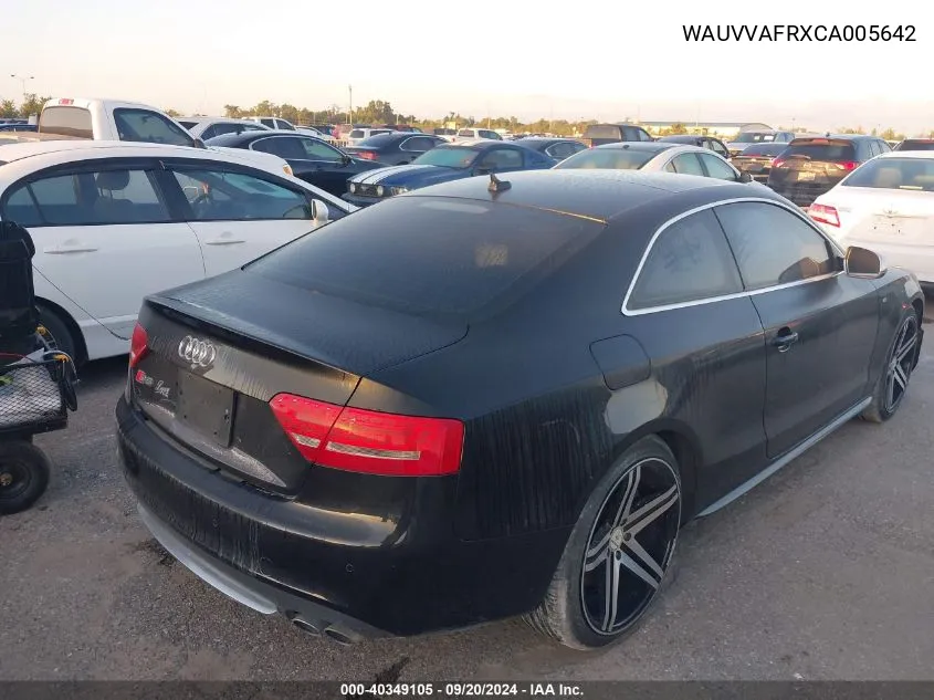 WAUVVAFRXCA005642 2012 Audi S5 4.2 Premium Plus