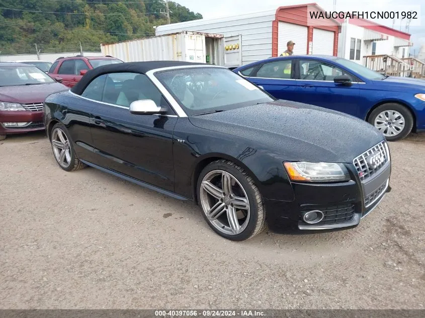 2012 Audi S5 3.0 Premium Plus VIN: WAUCGAFH1CN001982 Lot: 40397056