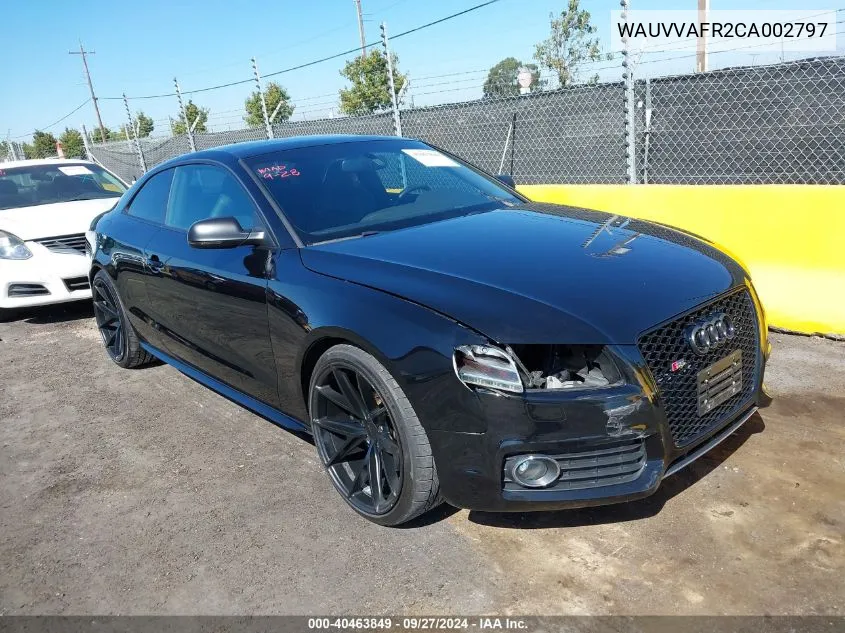 WAUVVAFR2CA002797 2012 Audi S5 4.2 Premium Plus