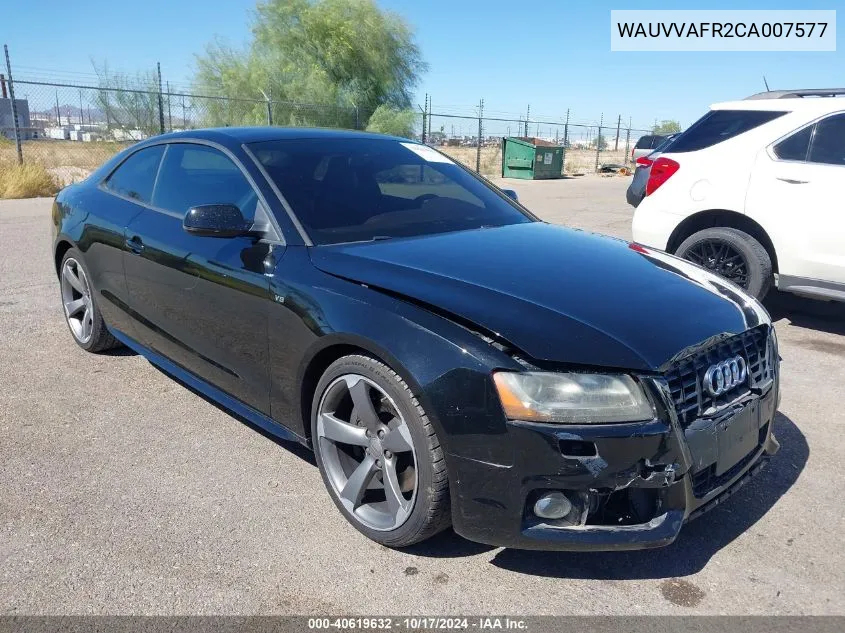 WAUVVAFR2CA007577 2012 Audi S5 4.2 Premium Plus