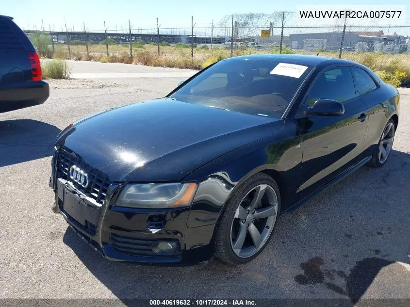 WAUVVAFR2CA007577 2012 Audi S5 4.2 Premium Plus