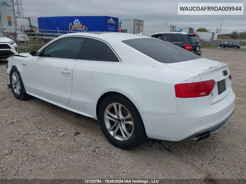 2013 Audi S5 3.0T Premium Plus VIN: WAUCGAFR9DA009944 Lot: 12123794